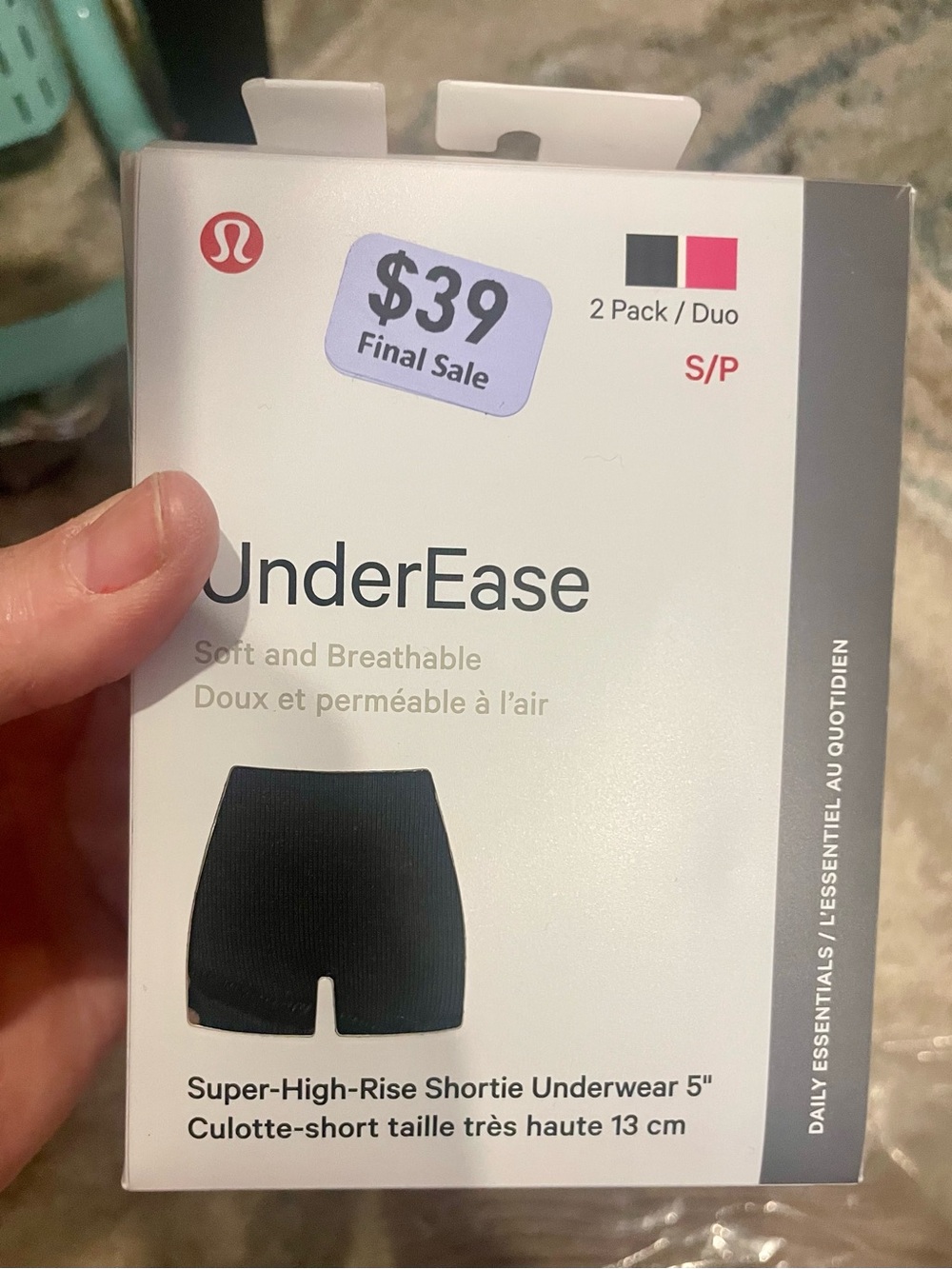 Lululemon UnderEase Underwear 2 Pack Small